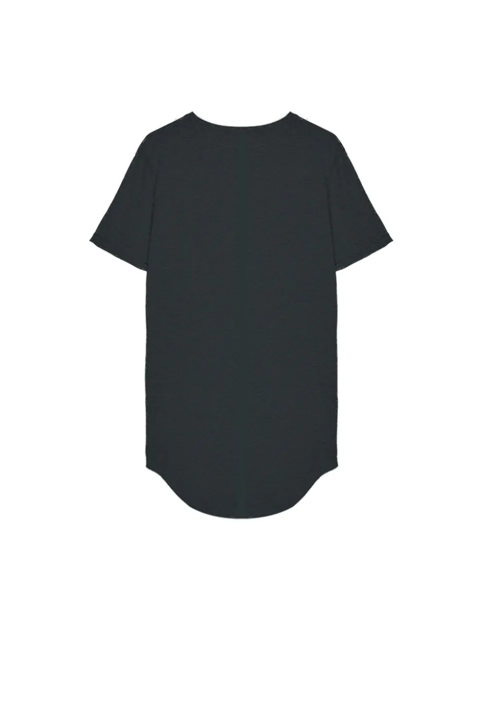 T-Shirt Bas Arrondi Noir