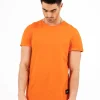 T-Shirt Bas Arrondi Orange