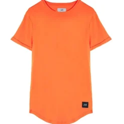 T-Shirt Bas Arrondi Orange