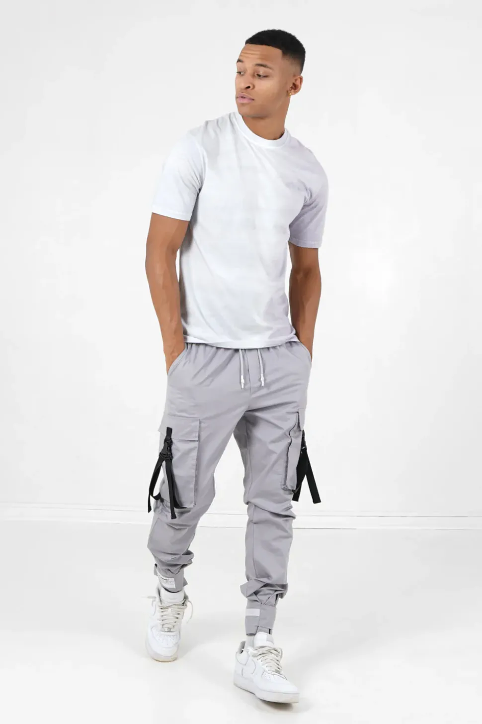 T-Shirt Bicolore Delave Logo Gris
