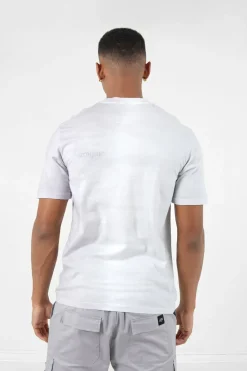 T-Shirt Bicolore Delave Logo Gris