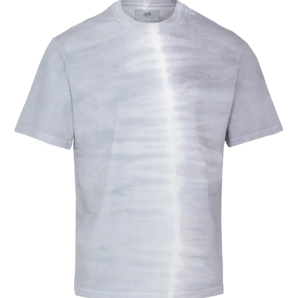 T-Shirt Bicolore Delave Logo Gris