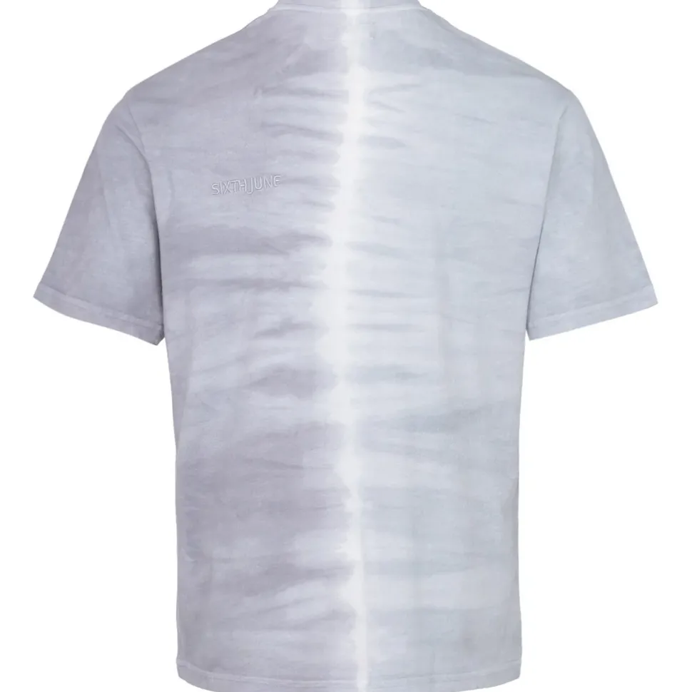 T-Shirt Bicolore Delave Logo Gris