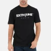 T-Shirt Broderie Logo Paris Noir