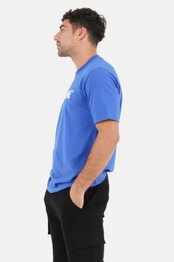 T-Shirt Broderie Logo Paris Bleu Fonce