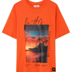T-Shirt California Sunset Orange