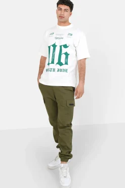 T-Shirt Chiffres Gothiques Blanc