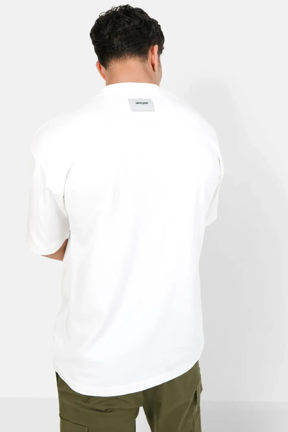 T-Shirt Chiffres Gothiques Blanc