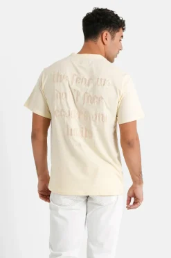 T-Shirt Citation Brode Beige