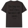 T-Shirt Citation Brode Gris Fonce