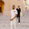T-Shirt Coeur Brode Blanc