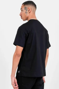T-Shirt Coeur Brode Noir