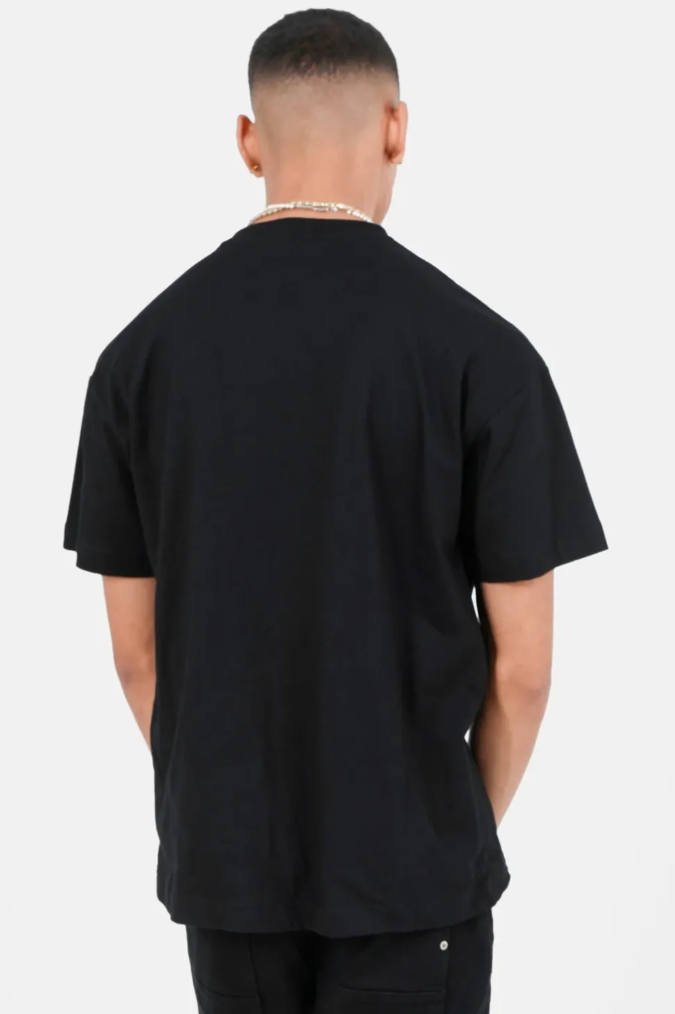 T-Shirt Coeur Brode Noir