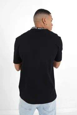 T-Shirt Col Signature Noir