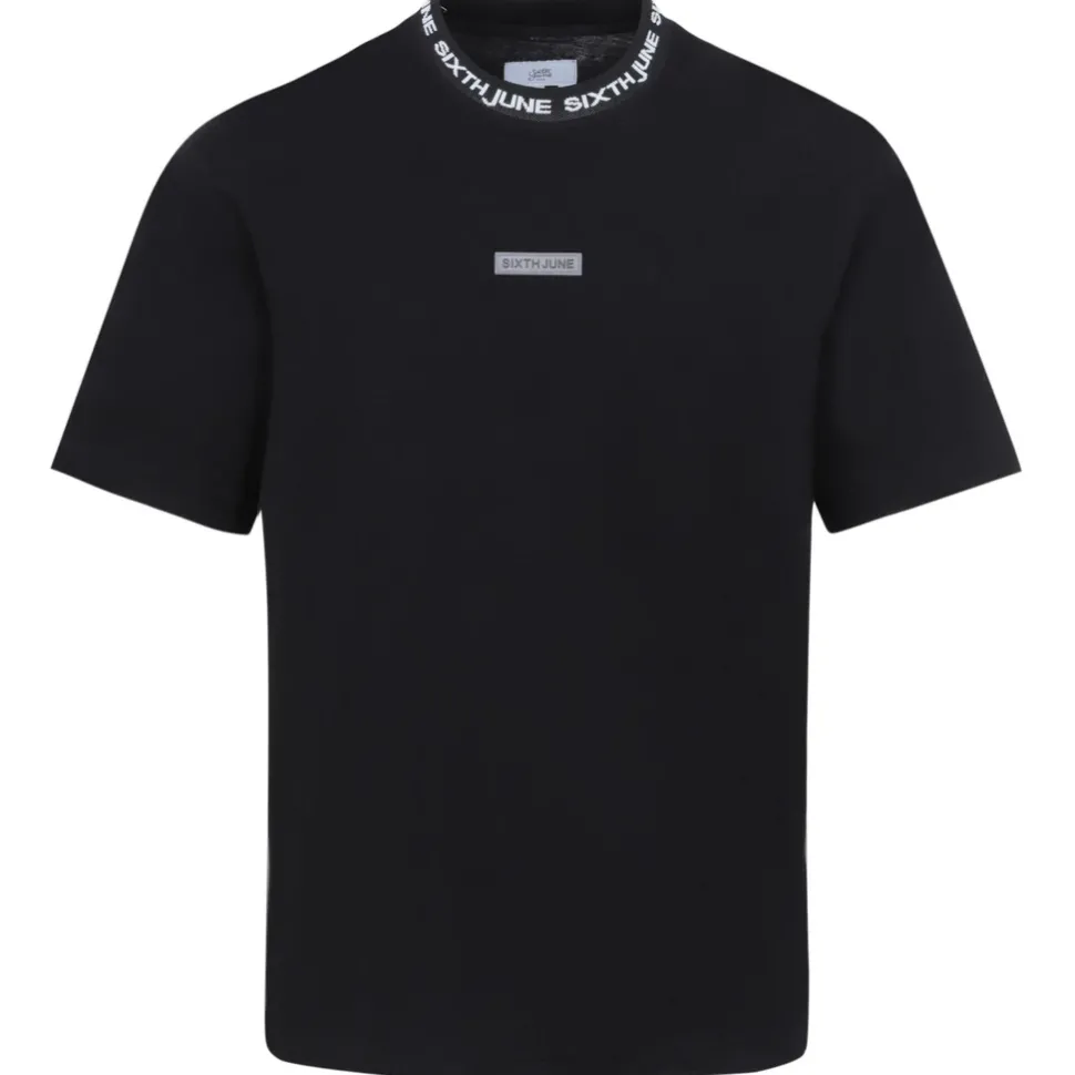 T-Shirt Col Signature Noir