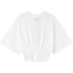 T-Shirt Corset Court Blanc Casse