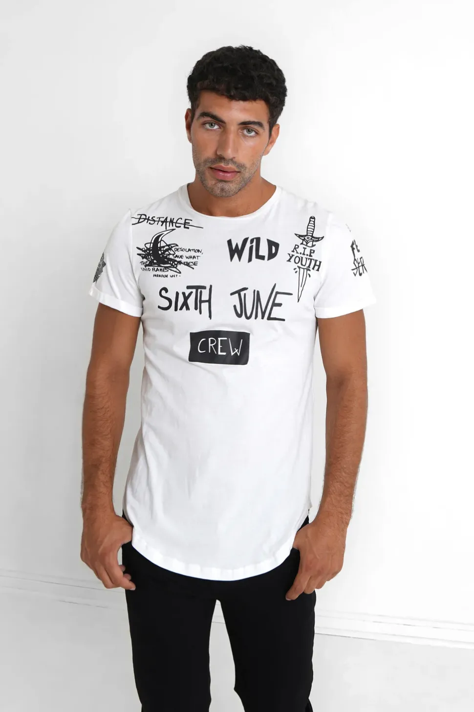T-Shirt Crew Blanc