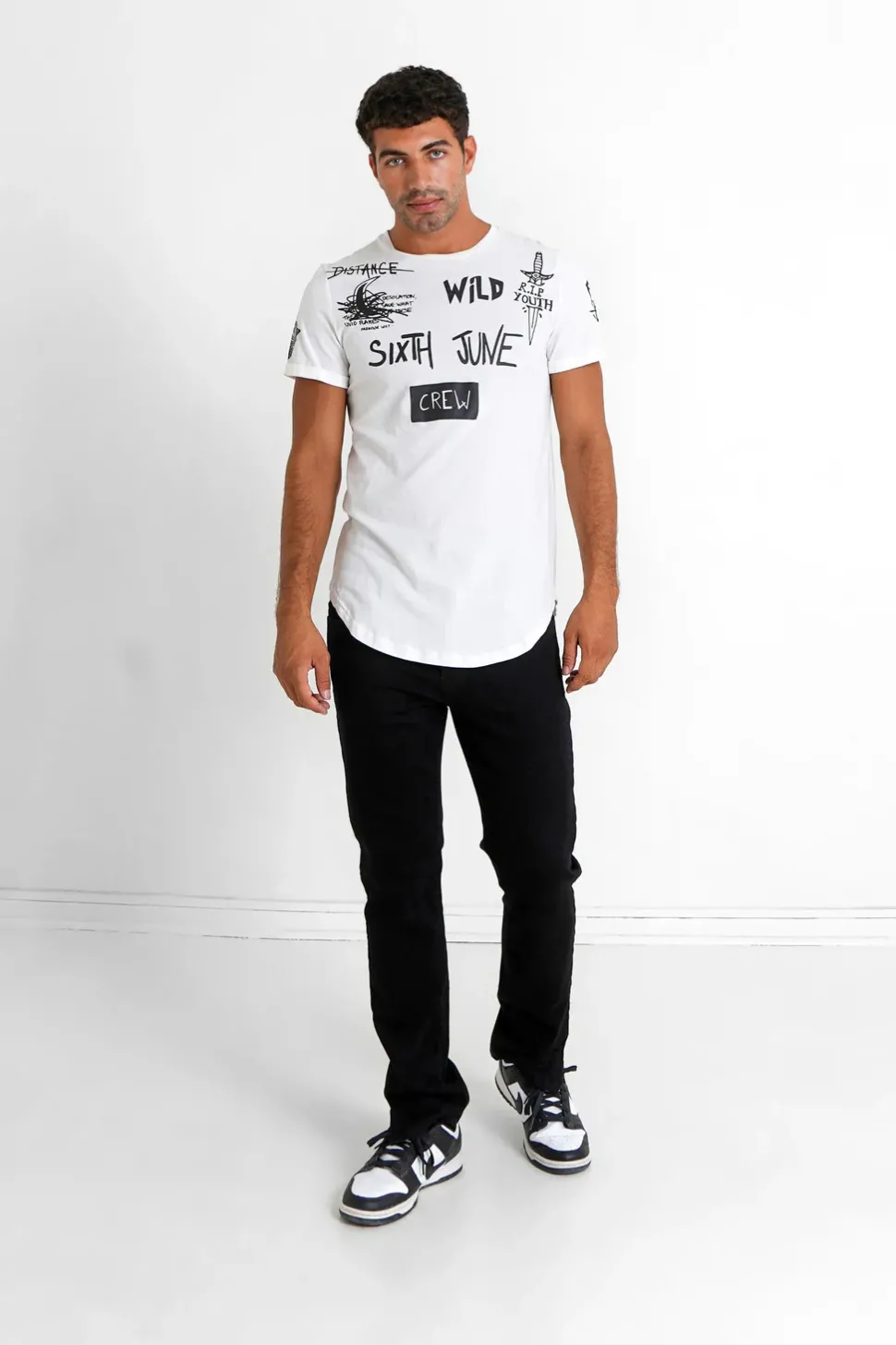 T-Shirt Crew Blanc