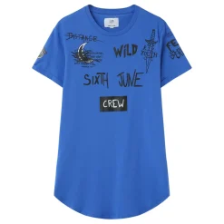 T-Shirt Crew Bleu Fonce