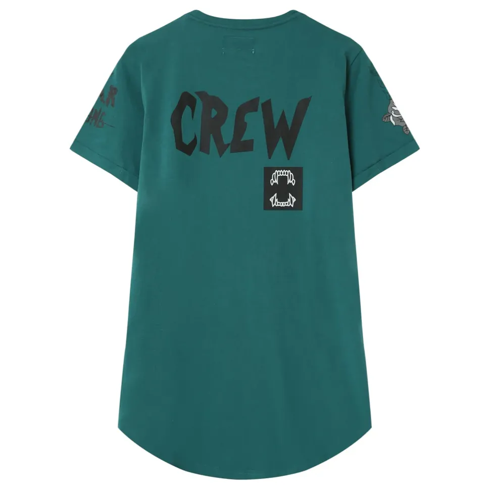 T-Shirt Crew Vert Fonce