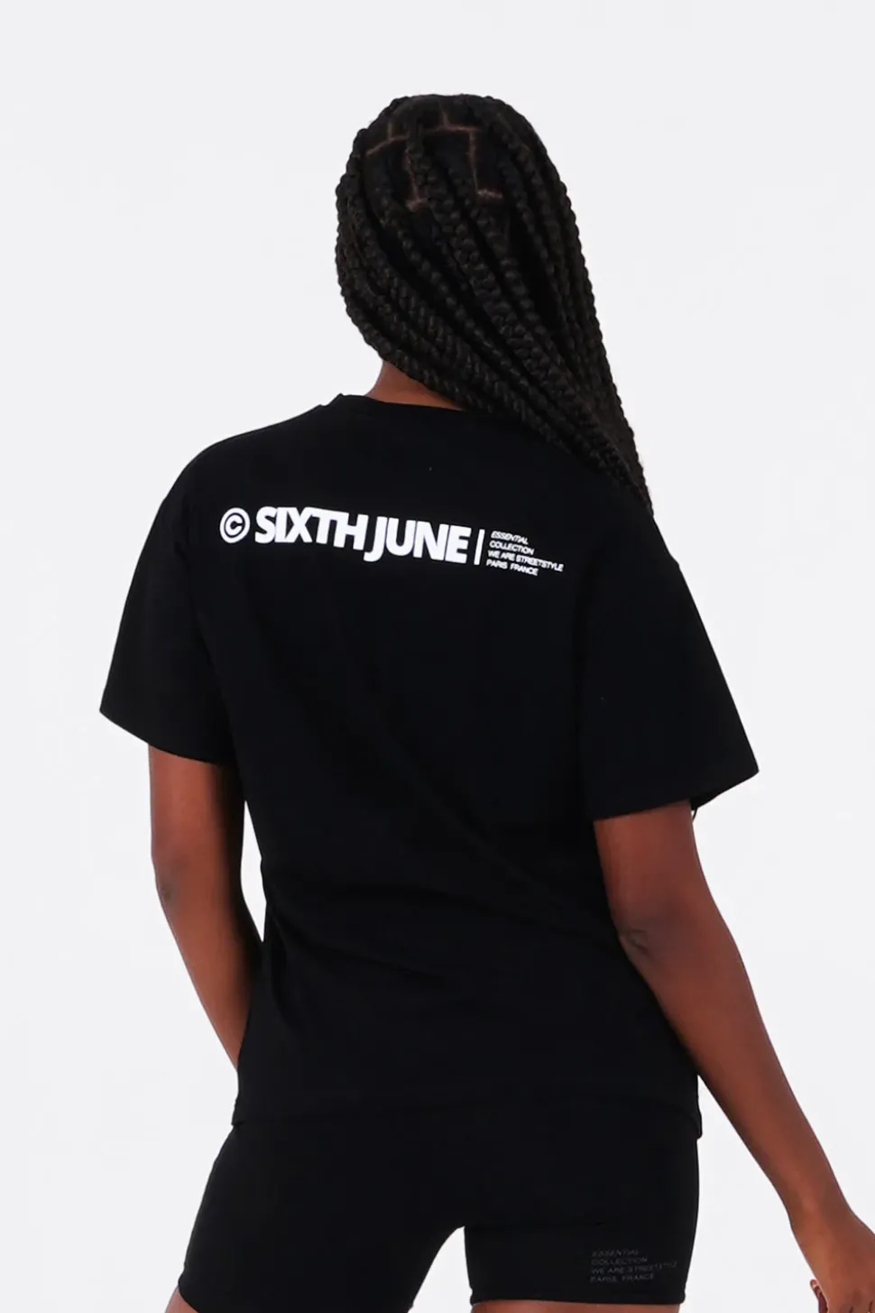 T-Shirt Double Logo Noir