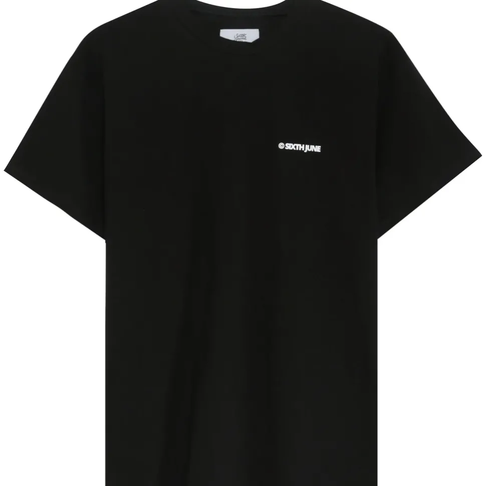T-Shirt Double Logo Noir