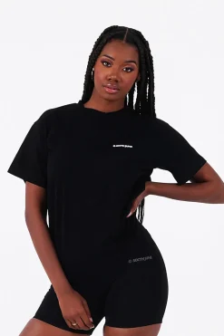 T-Shirt Double Logo Noir
