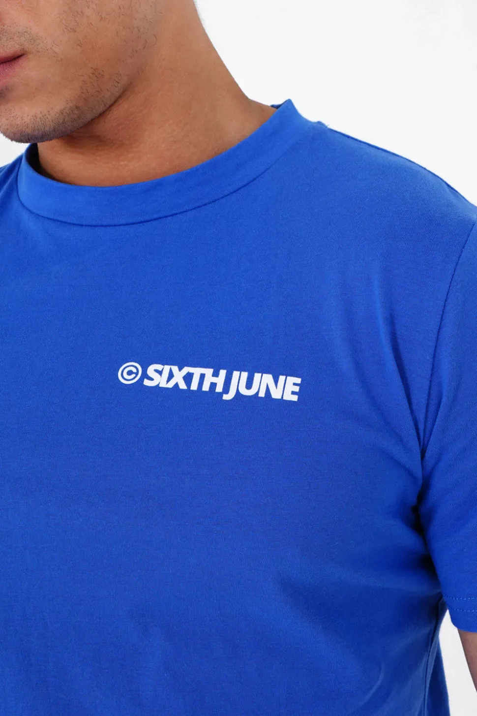 T-Shirt Essential Logo Bleu Fonce