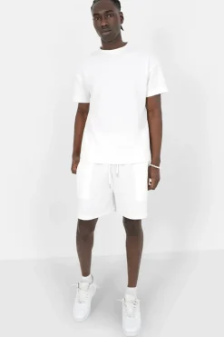 T-Shirt Gaufre Blanc