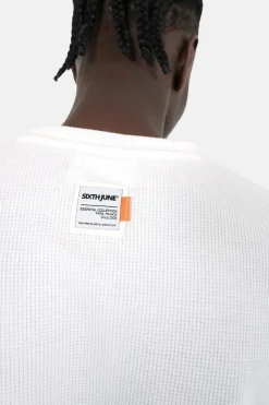 T-Shirt Gaufre Blanc