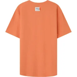 T-Shirt Gaufre Oversize Orange