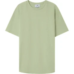 T-Shirt Gaufre Oversize Vert Clair