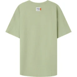 T-Shirt Gaufre Oversize Vert Clair