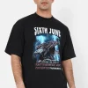 T-Shirt Imprime Aigle Noir
