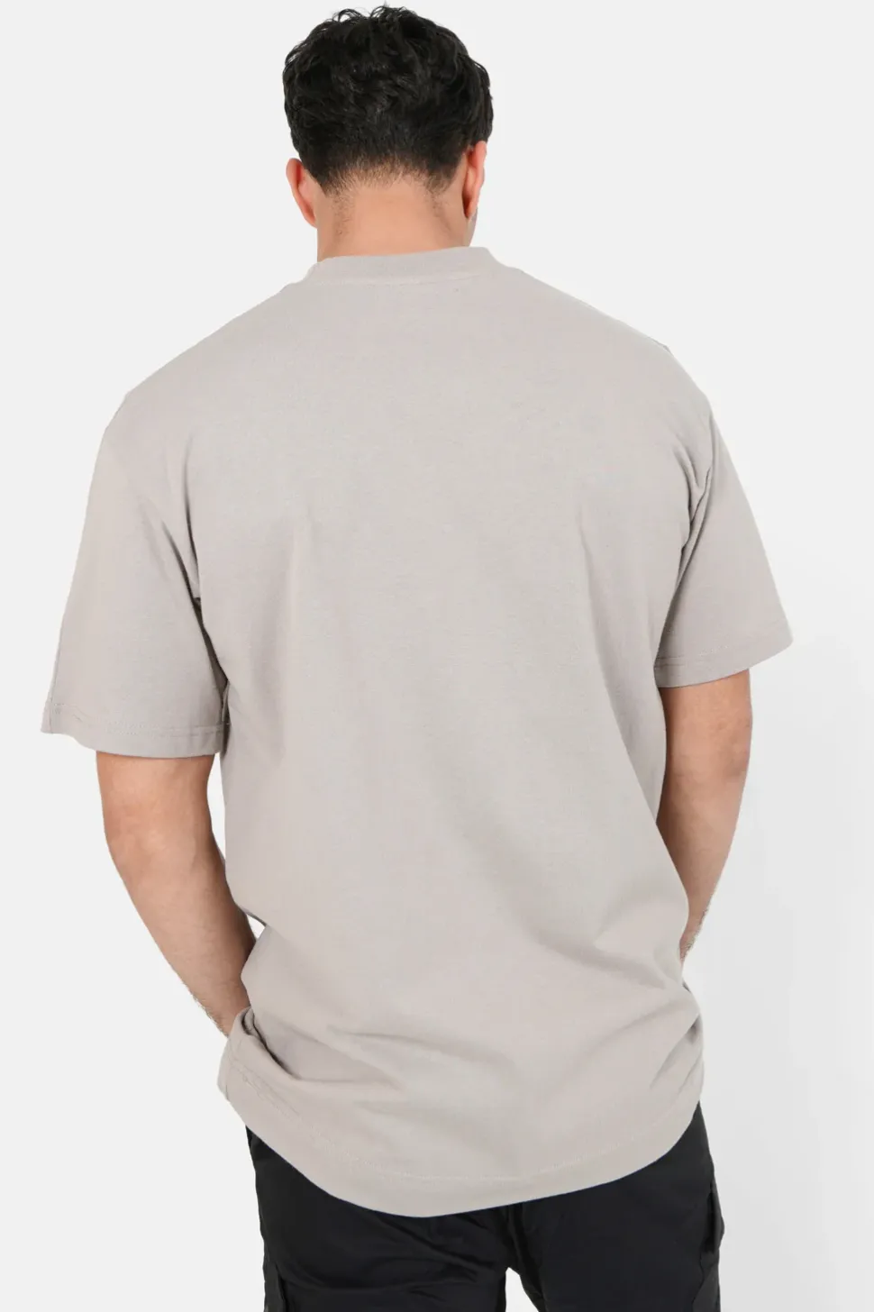 T-Shirt Logo Brode Beige Fonce
