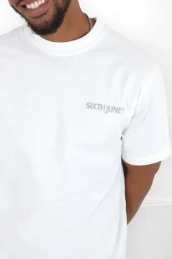 T-Shirt Logo Brode Blanc