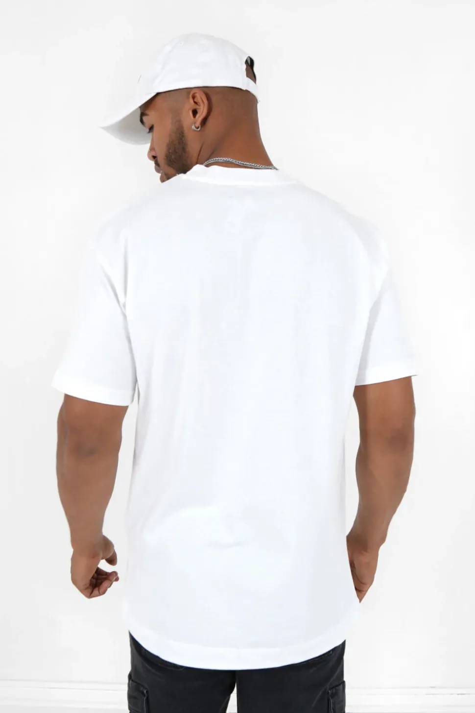 T-Shirt Logo Brode Blanc