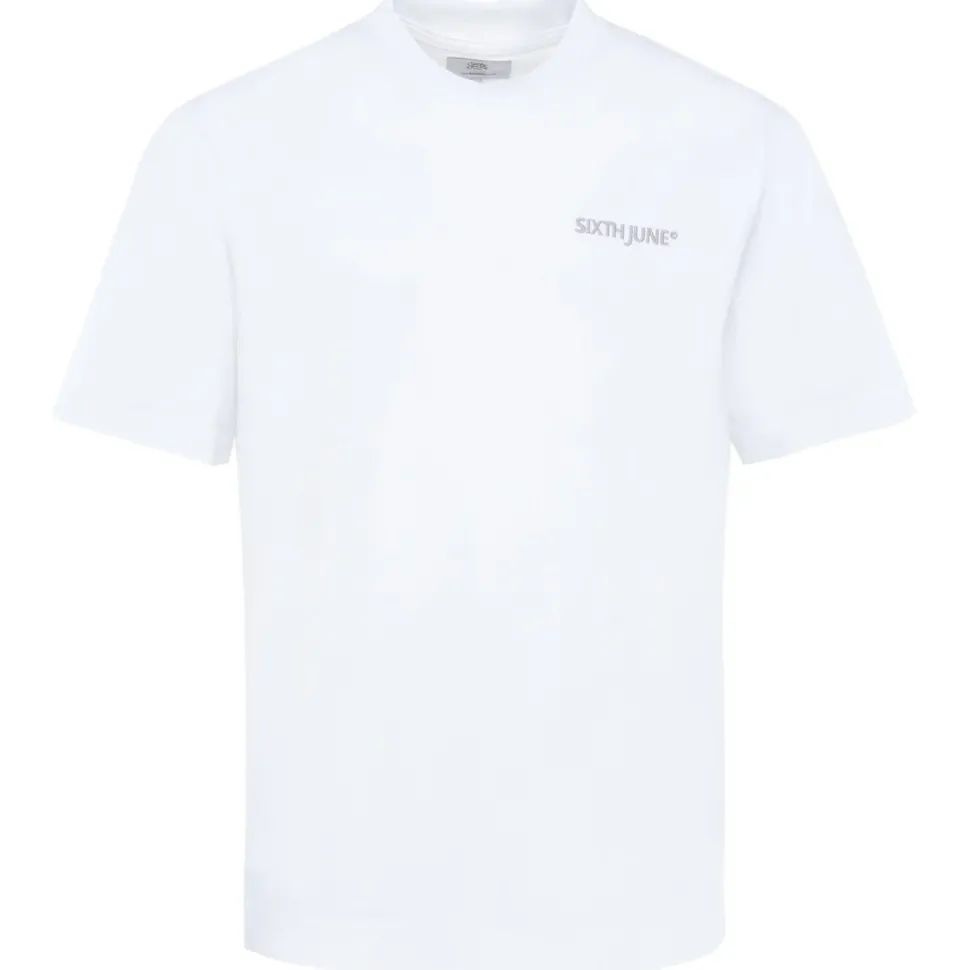 T-Shirt Logo Brode Blanc