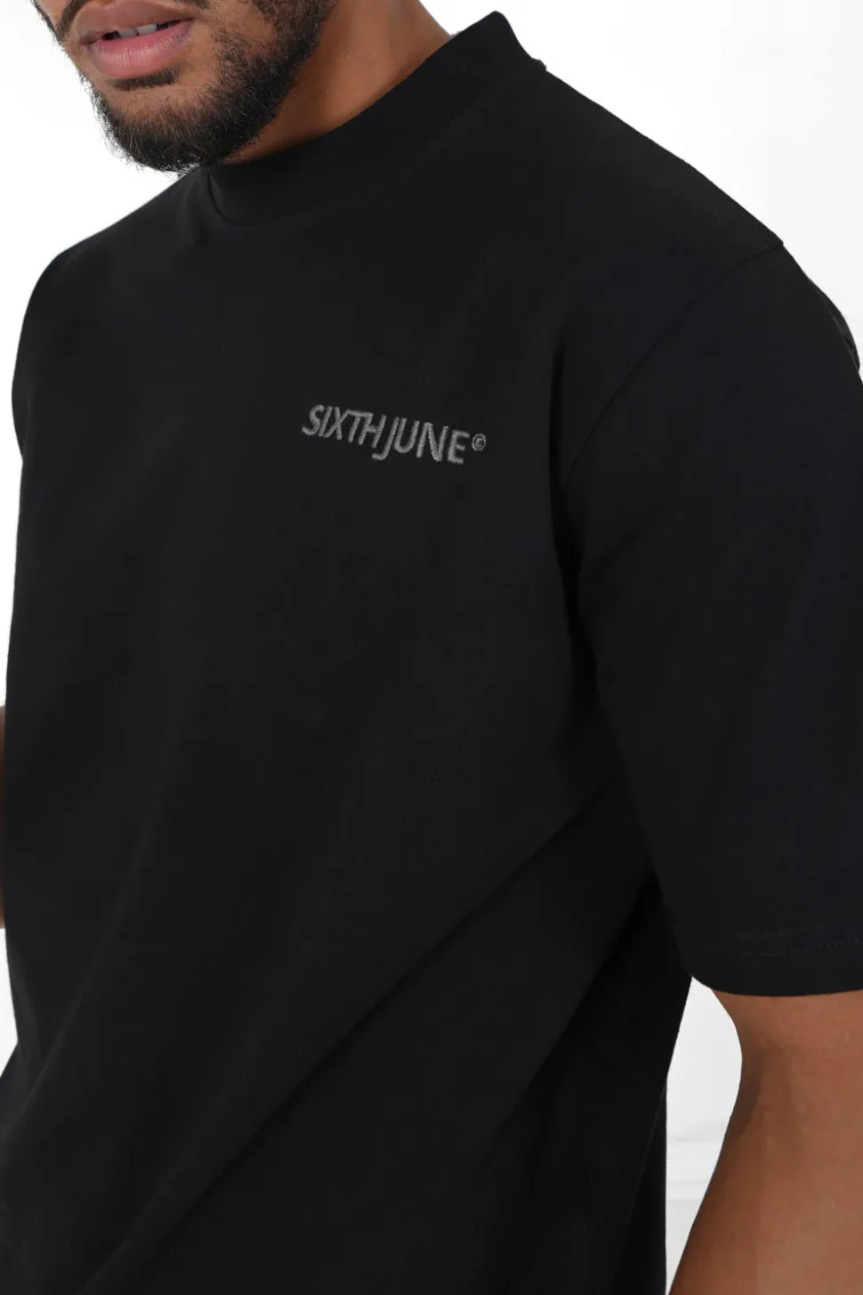 T-Shirt Logo Brode Noir