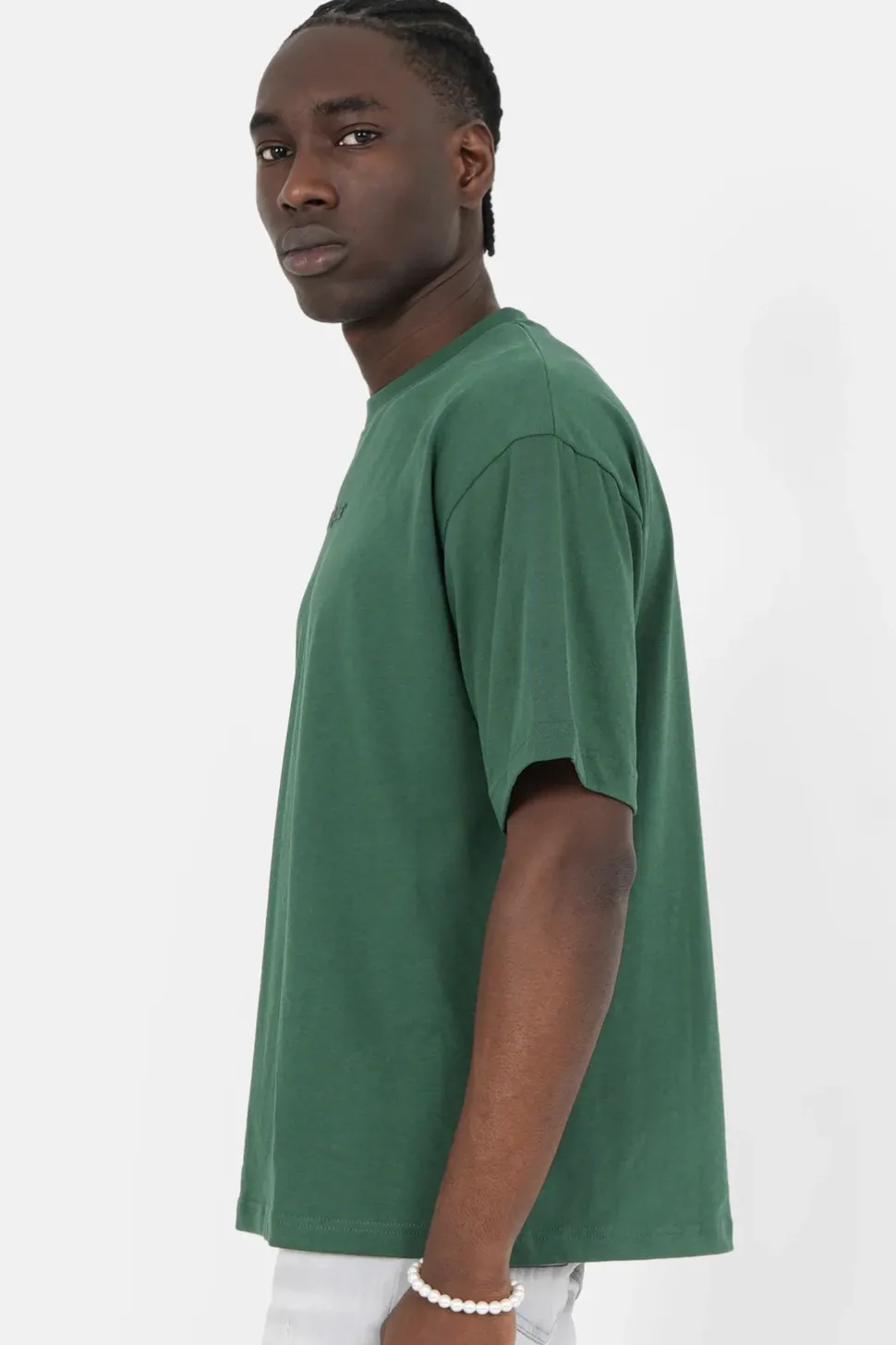 T-Shirt Logo Gomme Vert Fonce