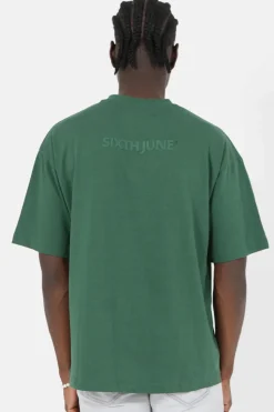 T-Shirt Logo Gomme Vert Fonce