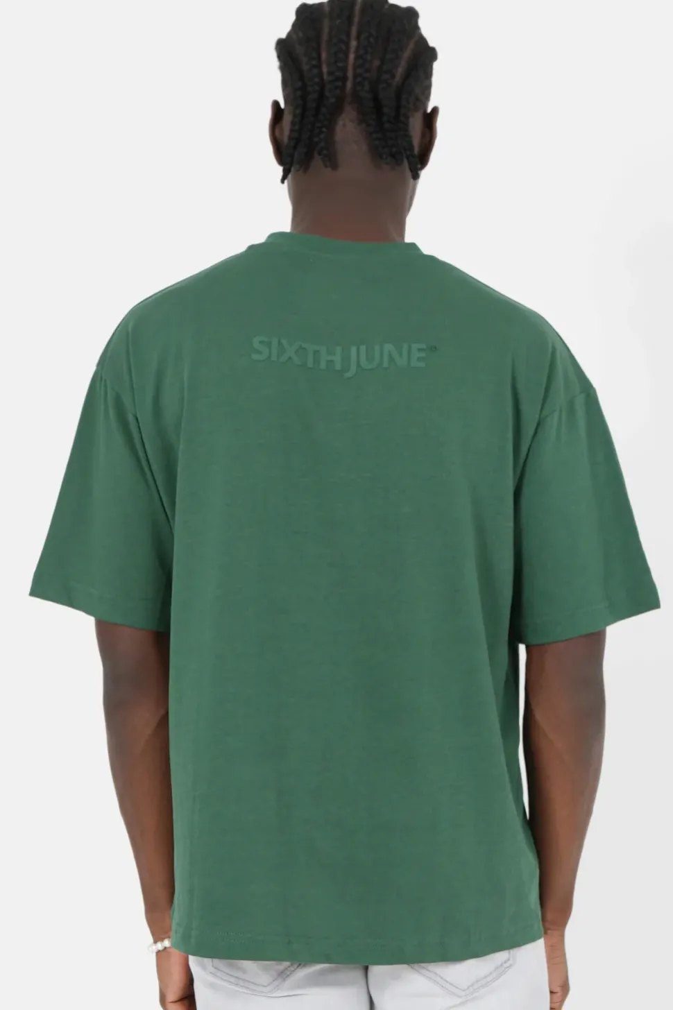 T-Shirt Logo Gomme Vert Fonce
