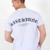 T-Shirt Logo Gothique Violet Clair