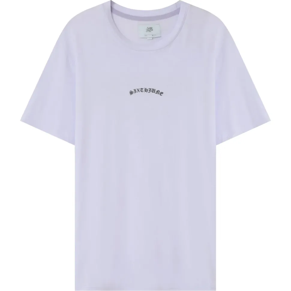 T-Shirt Logo Gothique Violet Clair