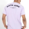 T-Shirt Logo Incurve Avant Arriere Violet