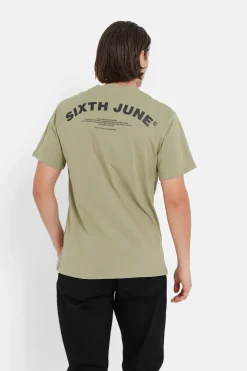 T-Shirt Logo Incurve Avant Arriere Vert