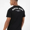 T-Shirt Logo Incurve Avant Arriere Noir