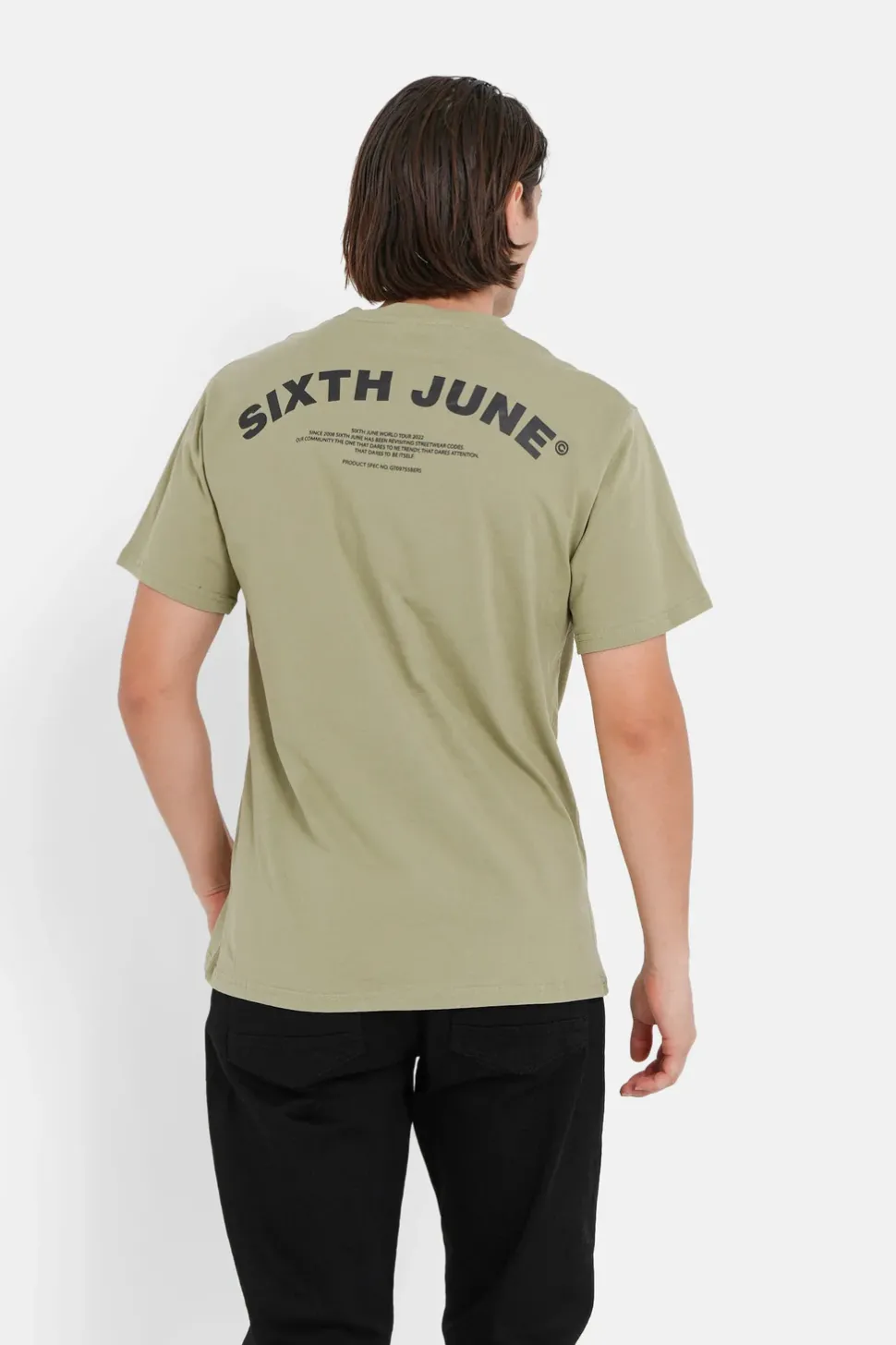 T-Shirt Logo Incurve Avant Arriere Vert