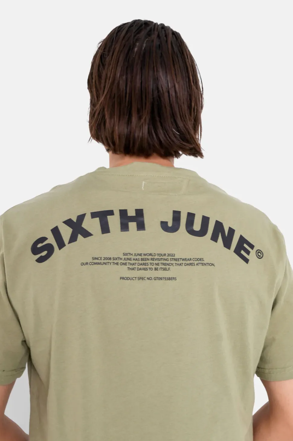 T-Shirt Logo Incurve Avant Arriere Vert
