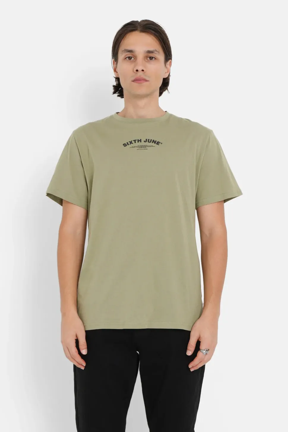 T-Shirt Logo Incurve Avant Arriere Vert